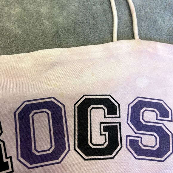 TCU Purple Frogs Cropped Tank - Picture 5 of 5